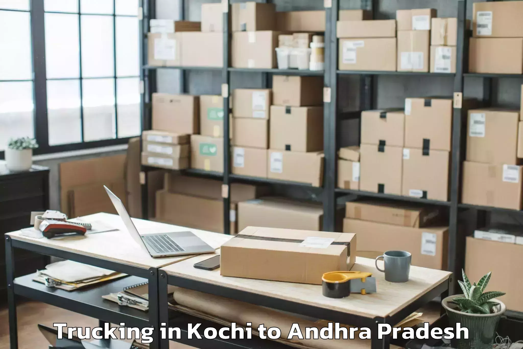 Affordable Kochi to Pedanandipadu Trucking